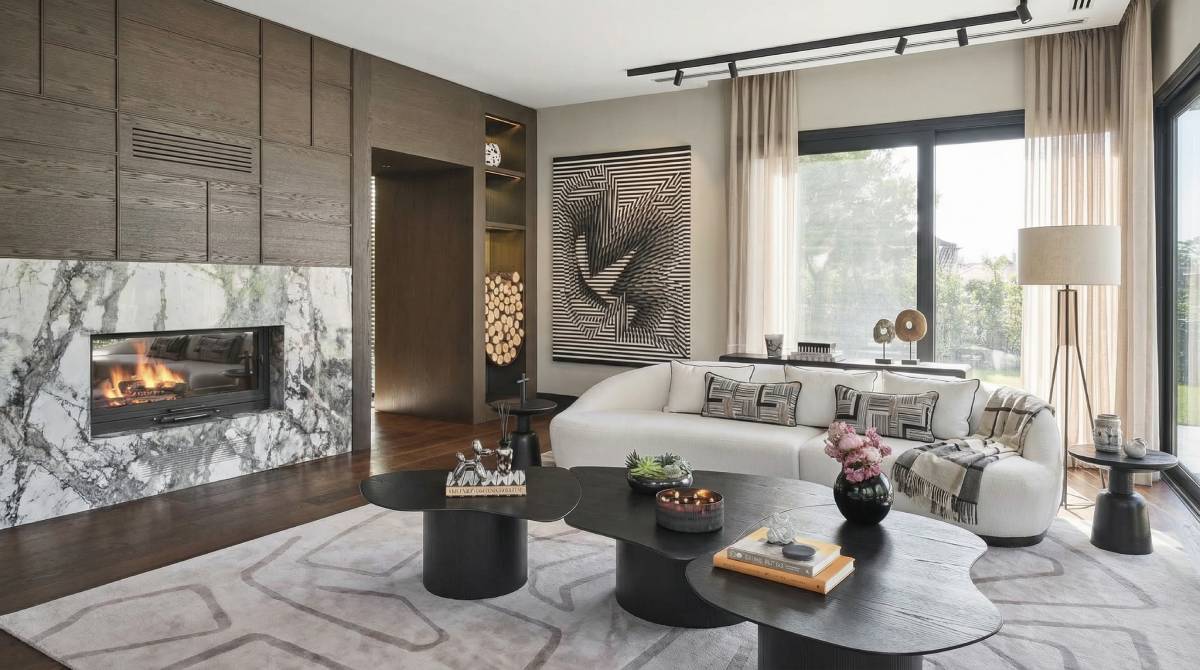 Dekortaş Şömine özel üretimi, lüks ve minimalist tasarımlara sahip modern şömine modelleri.